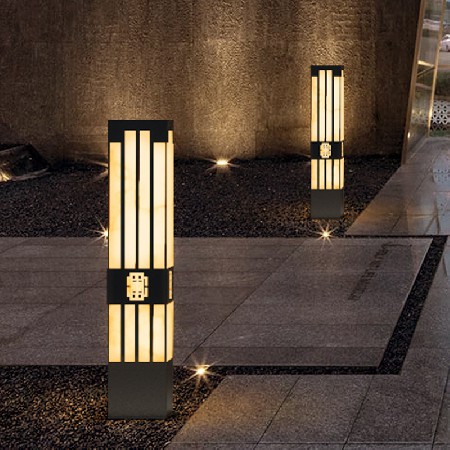 新中式壁燈戶(hù)外防水景觀燈鋁制小區(qū)別墅庭院亮化LED墻壁燈批發(fā)