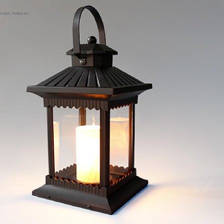 LED風(fēng)燈簡約田園落地式鋁制戶外防水公園草坪庭院柱頭燈廠家批發(fā)