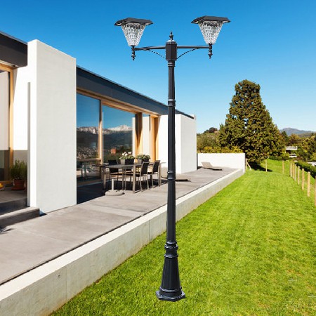 太陽能庭院燈壓鑄鋁防水戶外小區(qū)廣場亮化歐式LED景觀燈廠家批發(fā)