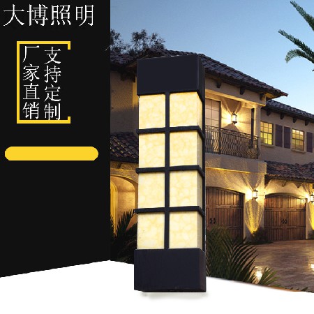 新中式led壁燈立體拼接特色小區酒店樓宇戶外上下照墻壁燈批發